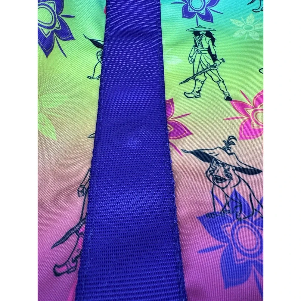 Disney Raya and the Last Dragon Duffle Bag Travel Overnight Kids Purple Rainbow